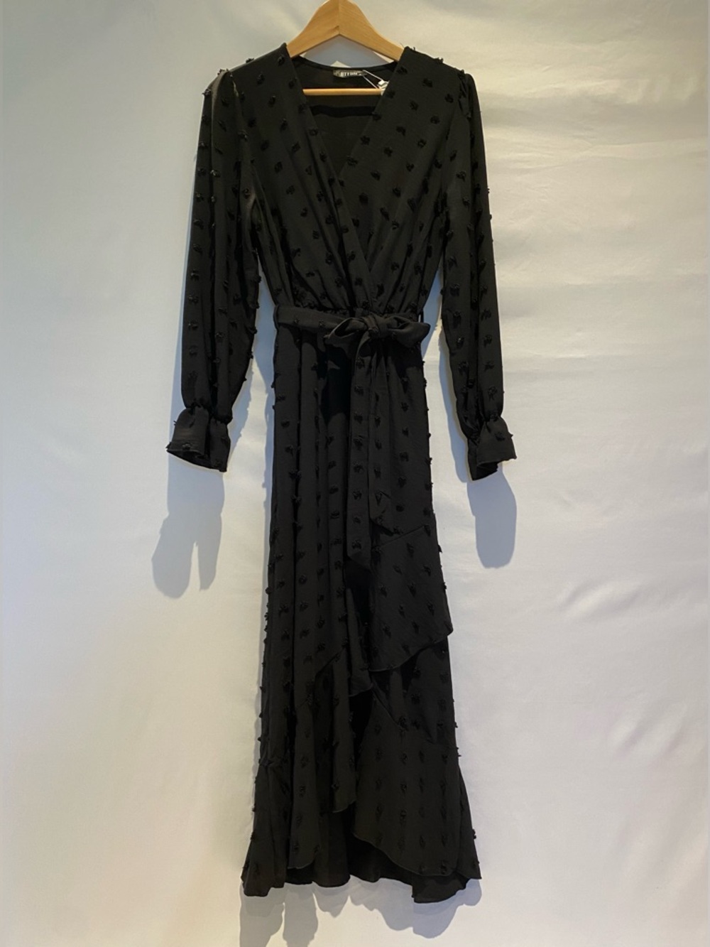 BTFBM Maxi Dress with Long Sleeves and Swiss Dots, size M, NWT - Picture 2 of 14